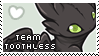 Stamp: Team Toothless by MoogleGurl