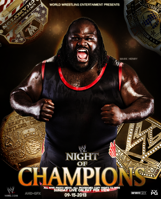 WWE NIGHT OF CHAMPION POSTER by AHD-GFX