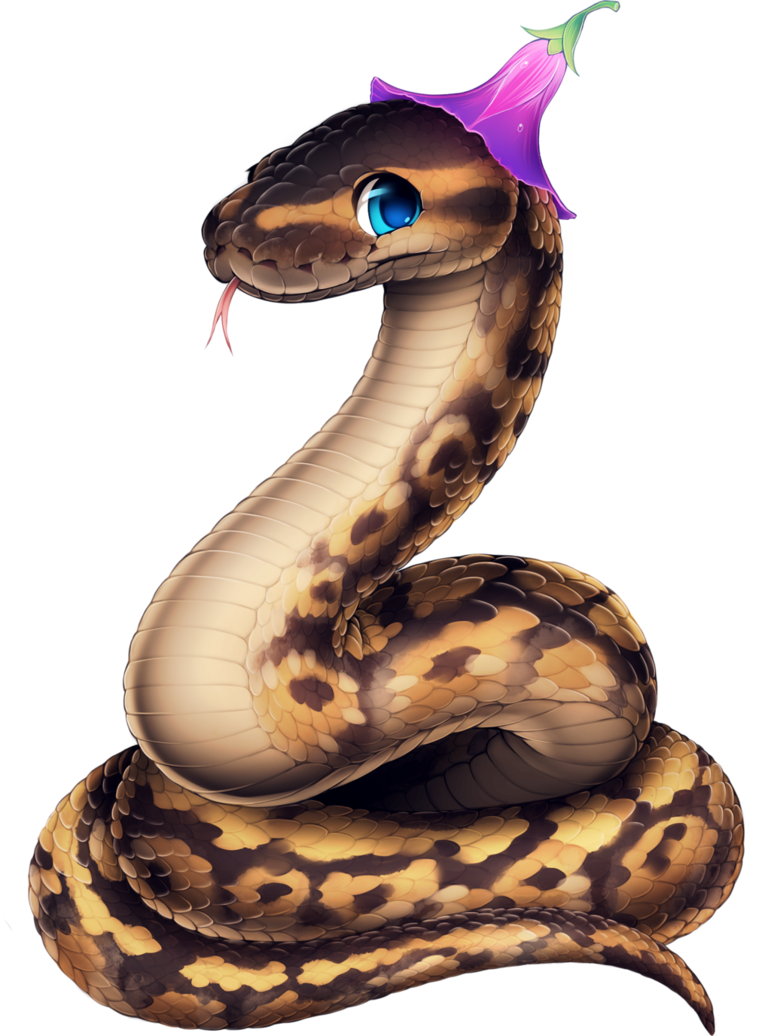 python_with_a_flower_hat_by_kiwibon_dacx