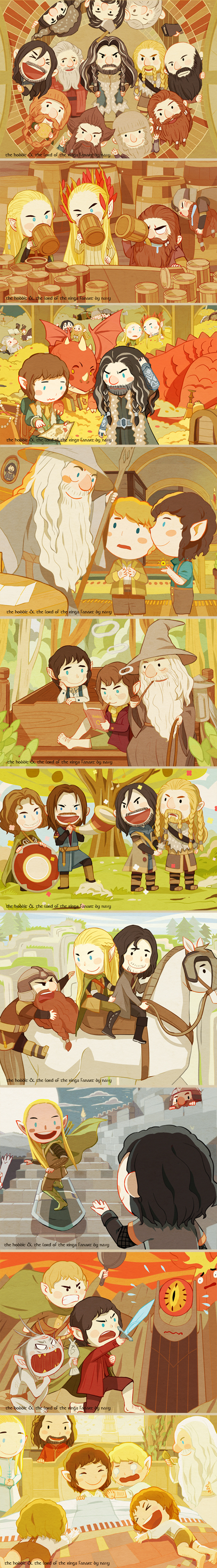 little LotR and tH by navy-locked