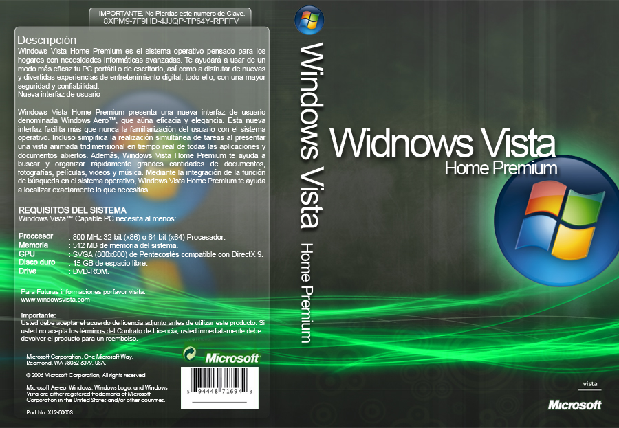 Windows vista ultimate home premium sp2 final lite edition