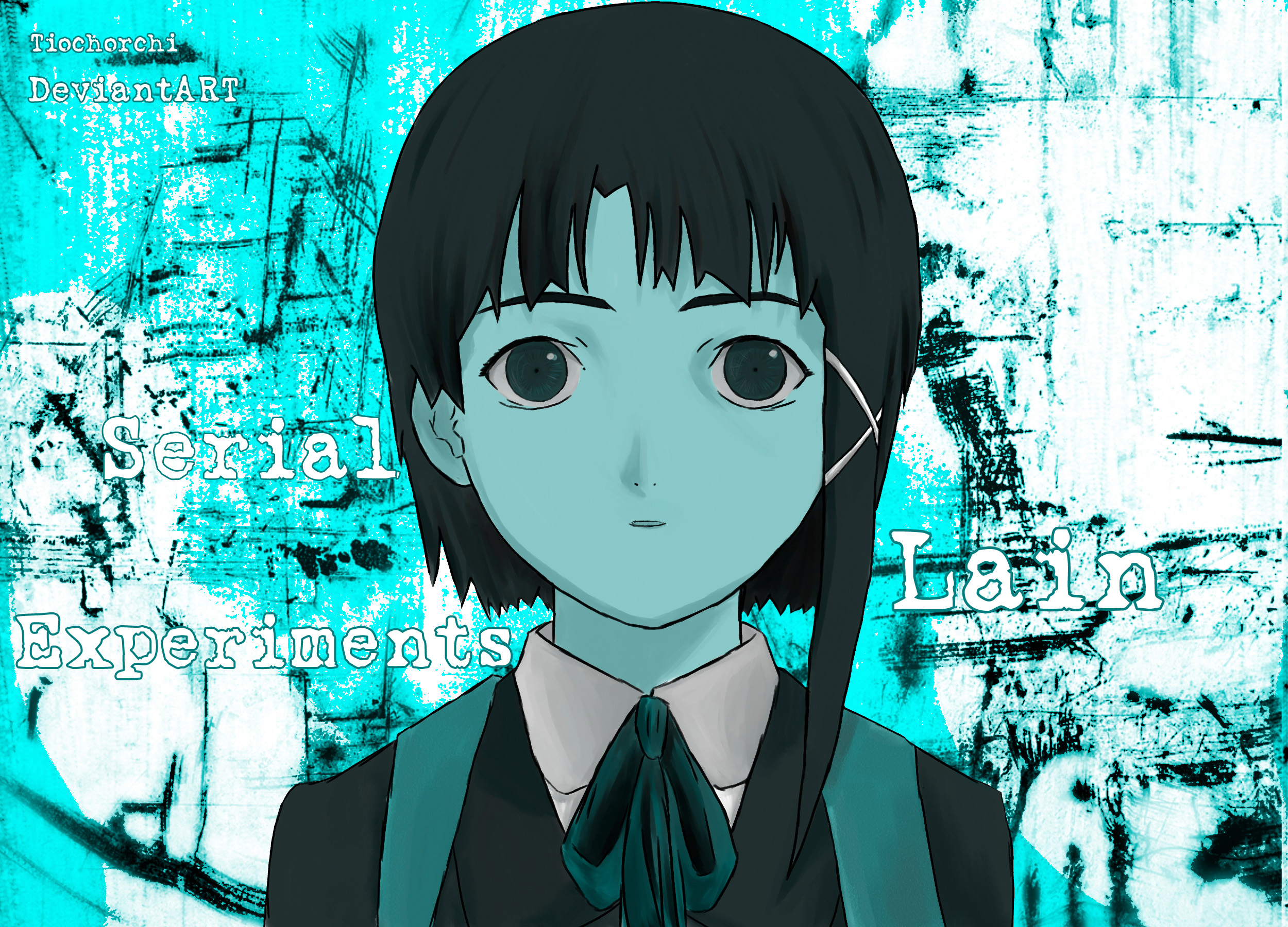 Blue serial experiments lain by tiochorchi d3eke7h - beyin yakan anime önerileri!! - figurex anime önerileri