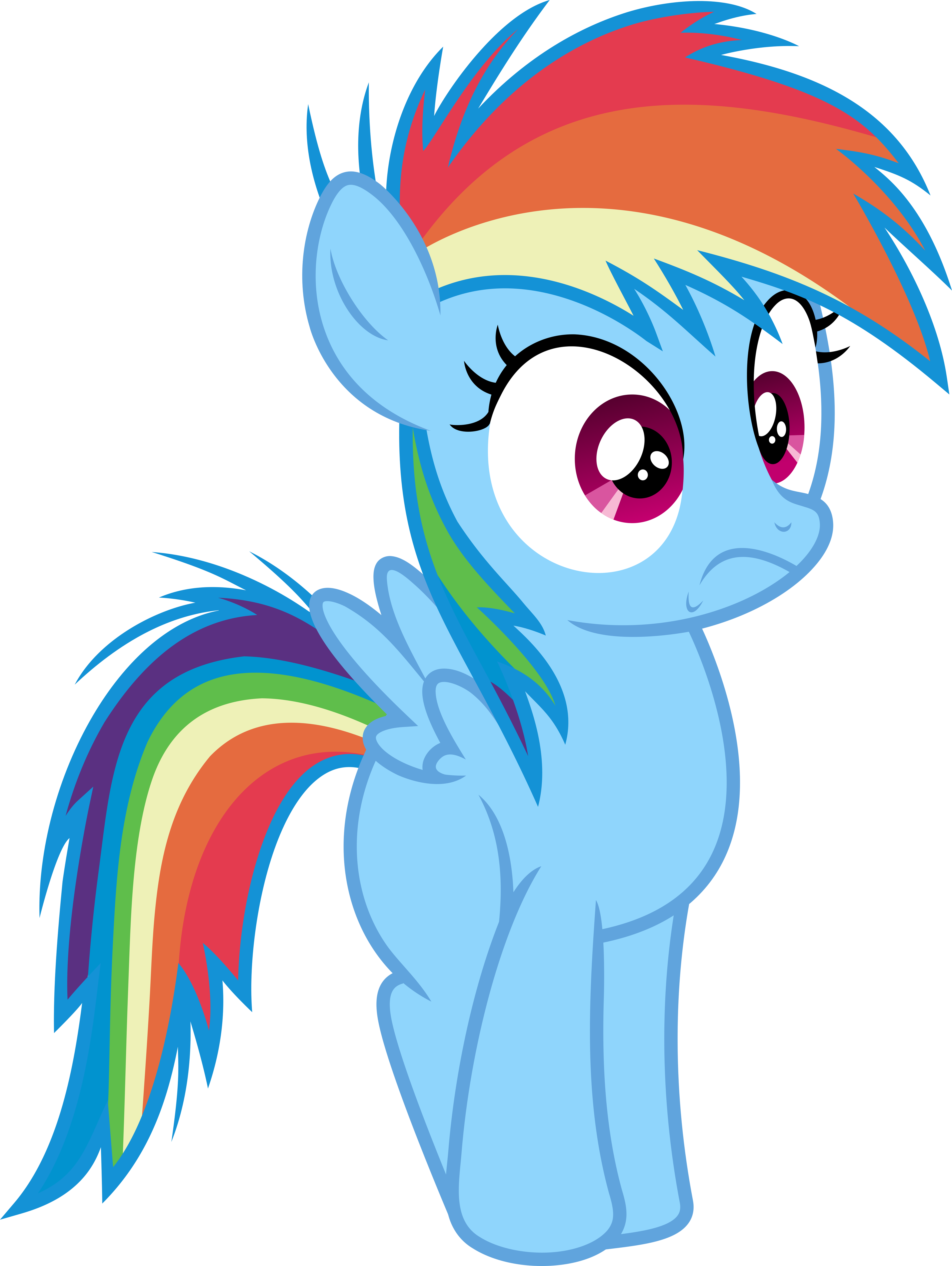 rainbow dash as a filly coloring pages - photo #38
