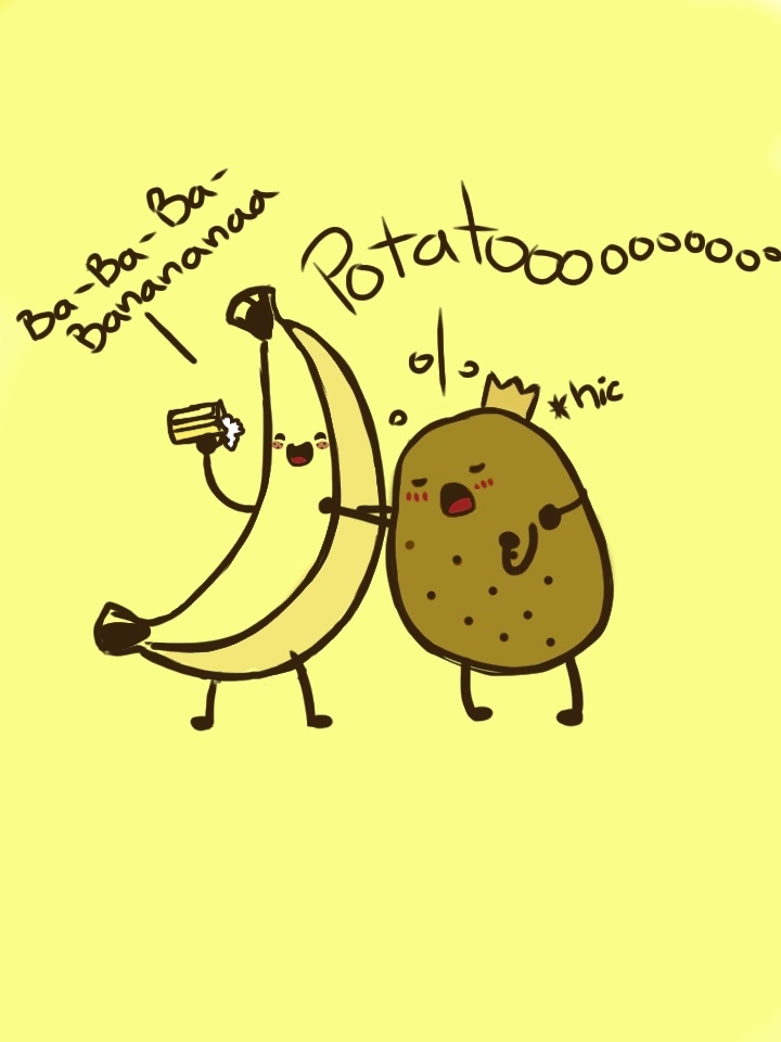 Banana and potato