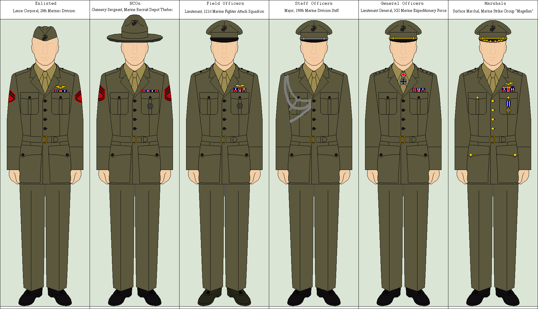 Usmc Service C Uniform 48