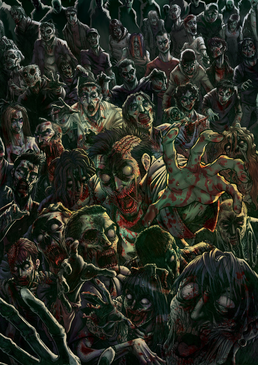 zombie horde clipart - photo #25