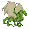 Dragon Icon Green by RavensMourn