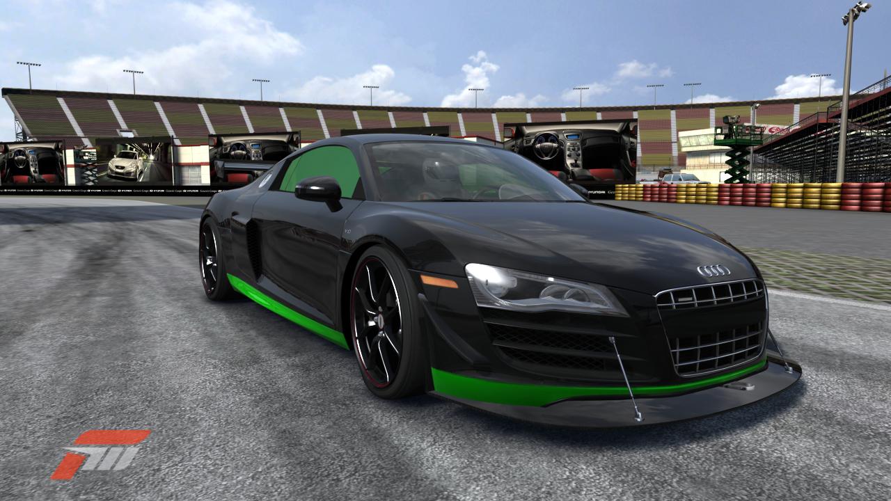 Forza 3   Black Green Audi R8 by Pyro117 on DeviantArt