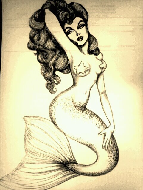 Image result for vintage mermaid