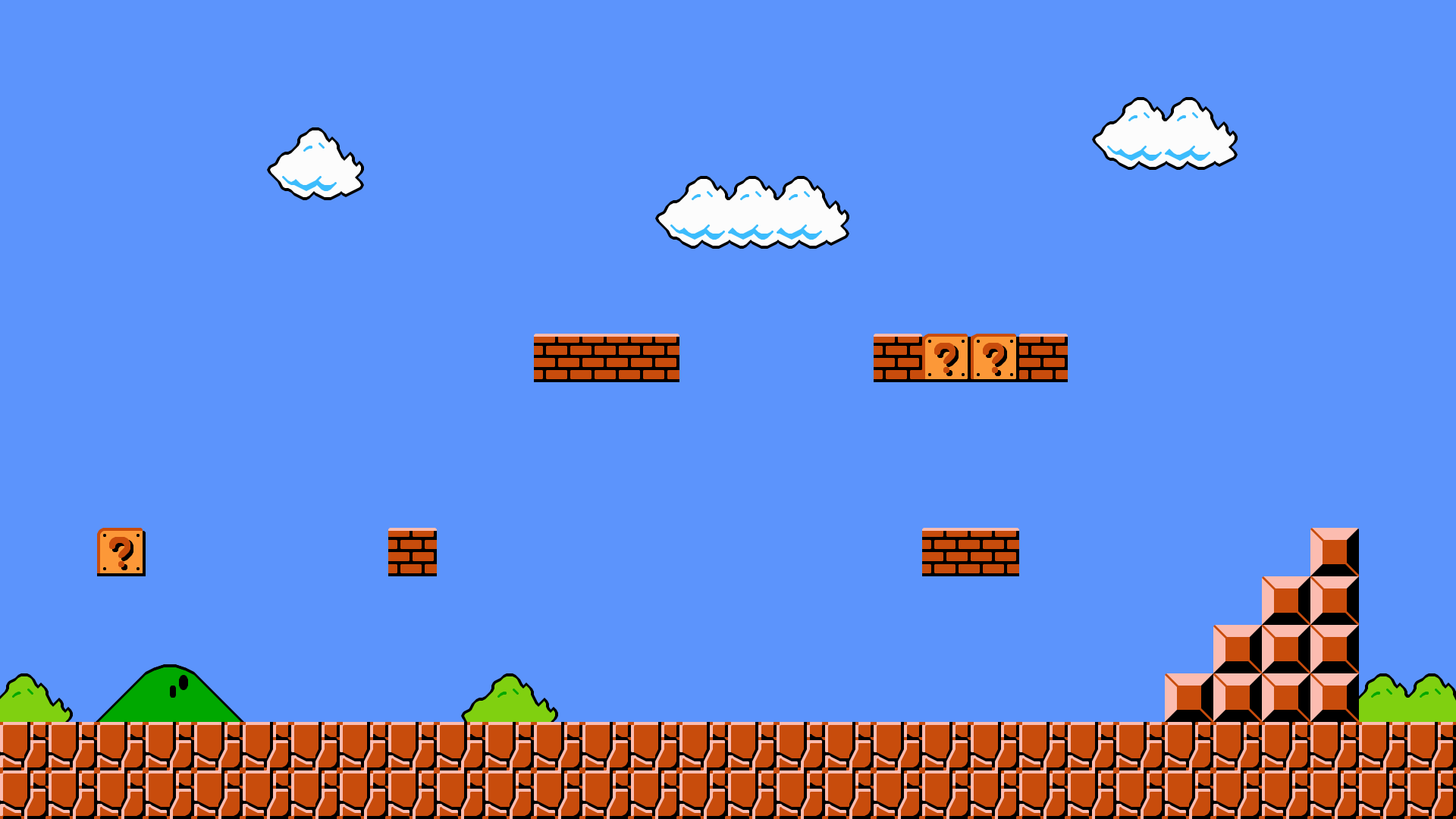 Super Mario Bros 1-1 Wallpaper HD Flat by wougie89 on ...