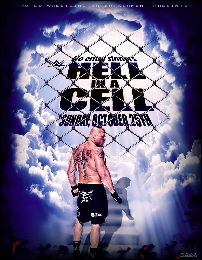 WWE Hell In A Cell 2015 Poster by SatlaDesigner