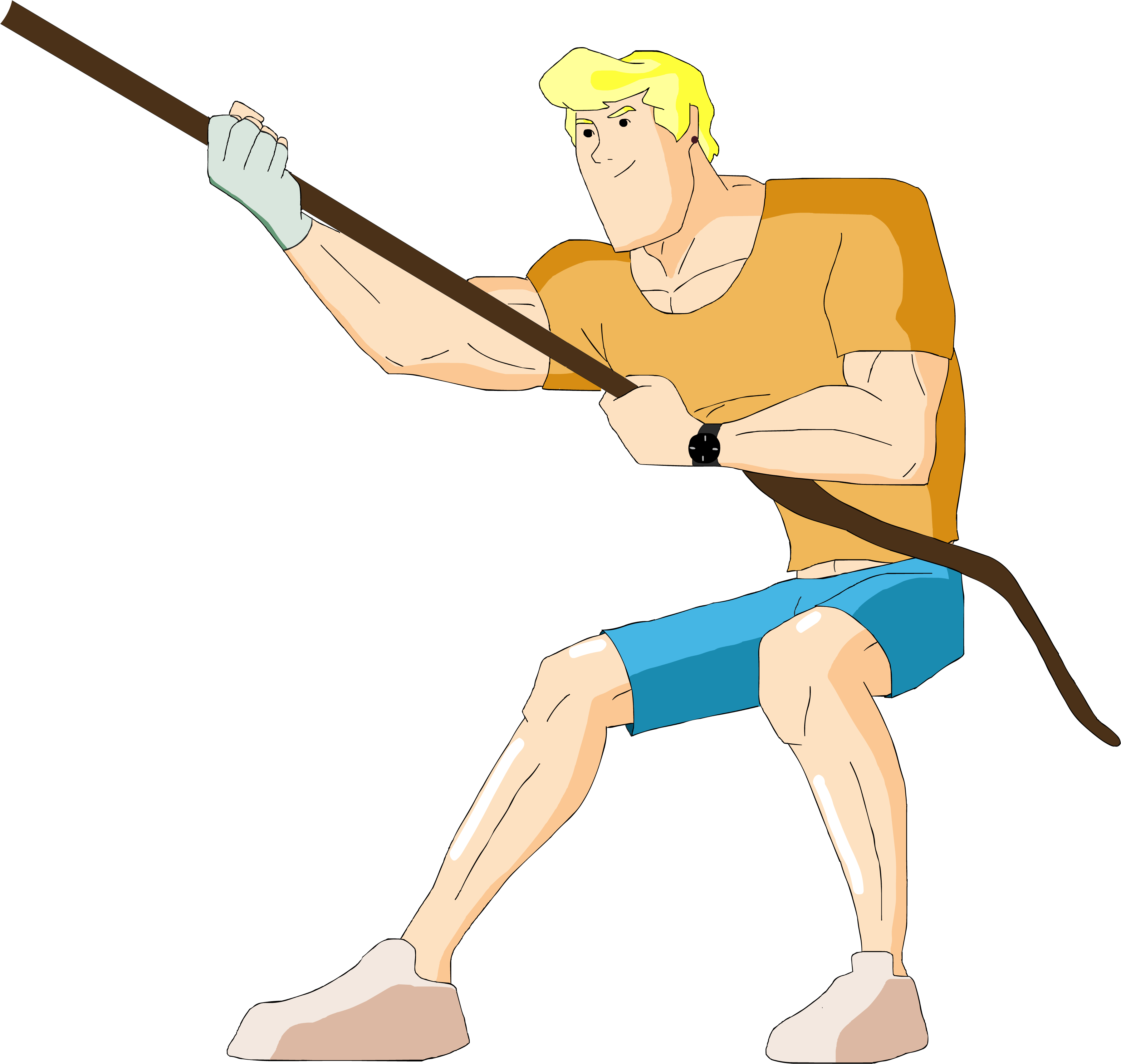 clipart man pulling rope - photo #18