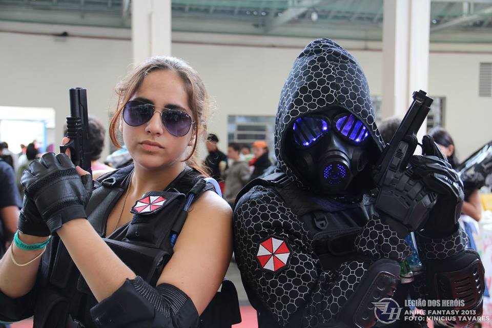 Rain Ocampo and Vector Resident Evil cosplay by 