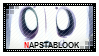 UT - Napstablook Stamp by whitenoize
