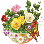 Basket with flowers by KmyGraphic