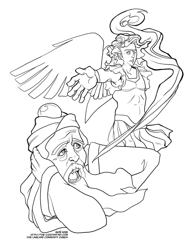 zechariah visions coloring pages - photo #12