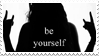 - Stamp: Be yourself. - by ChicaTH