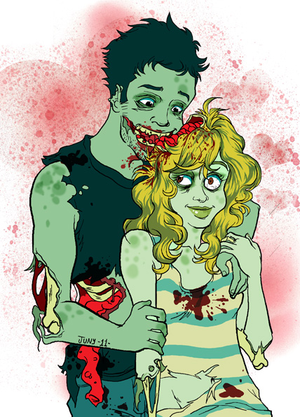 Zombie Love by LNKO on DeviantArt