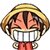 Luffy Anime Emoji (Big grin) [V3]