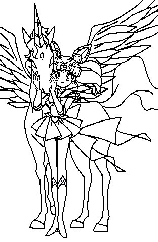 sailor moon and rini coloring pages - photo #14