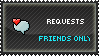 Status Stamp: Requests FRIENDS ONLY by hitogata