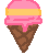 Strawberry Ice-cream Icon!