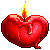 FREE icon::: Heart candle by Keimichi