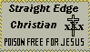 Straight Edge Christian stamp by binkybaby